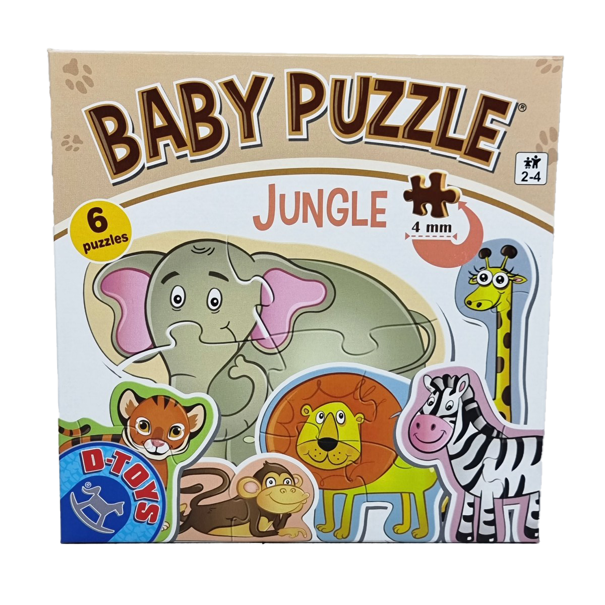 Baby puzzle animale din jungla