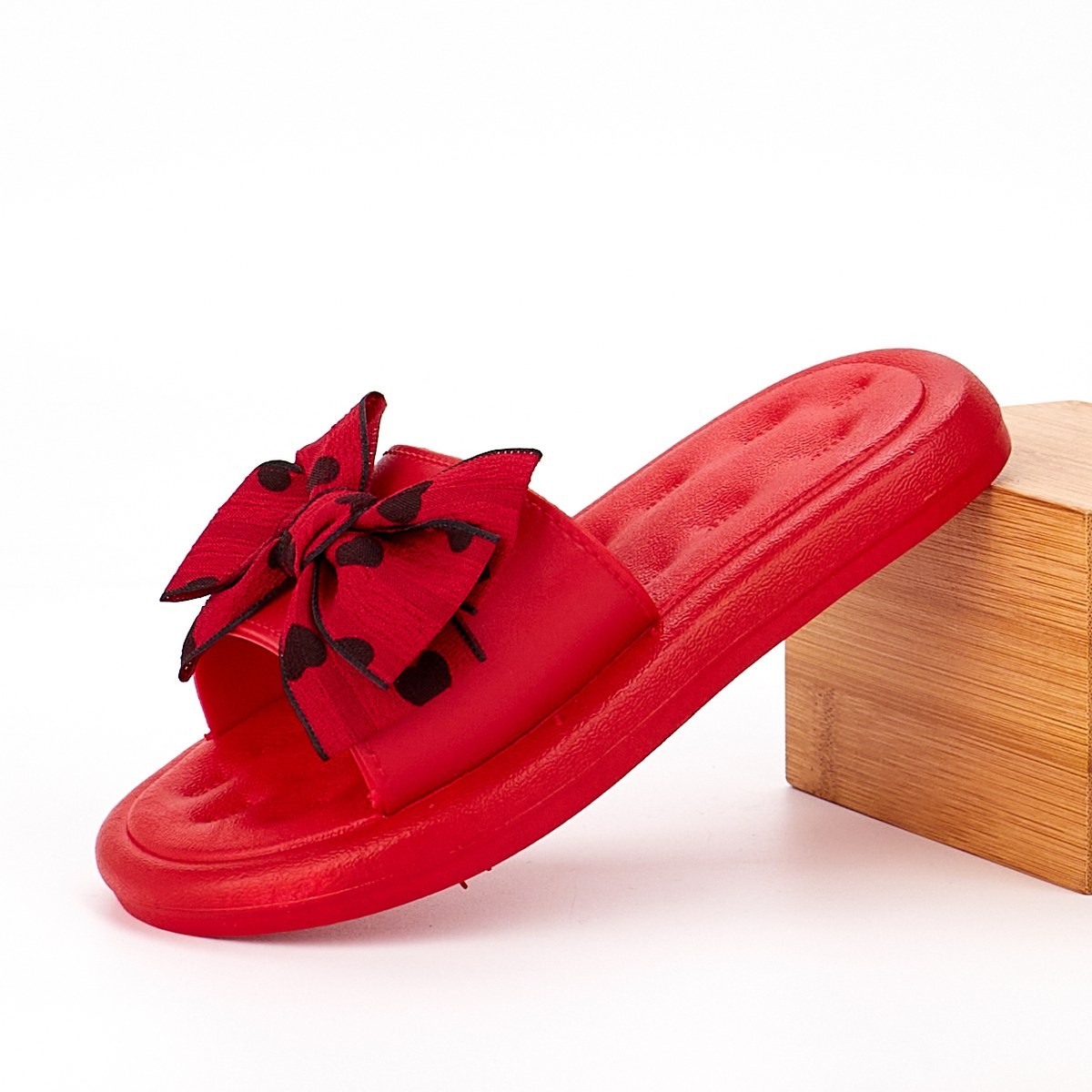 Papuci fata rosii grawa