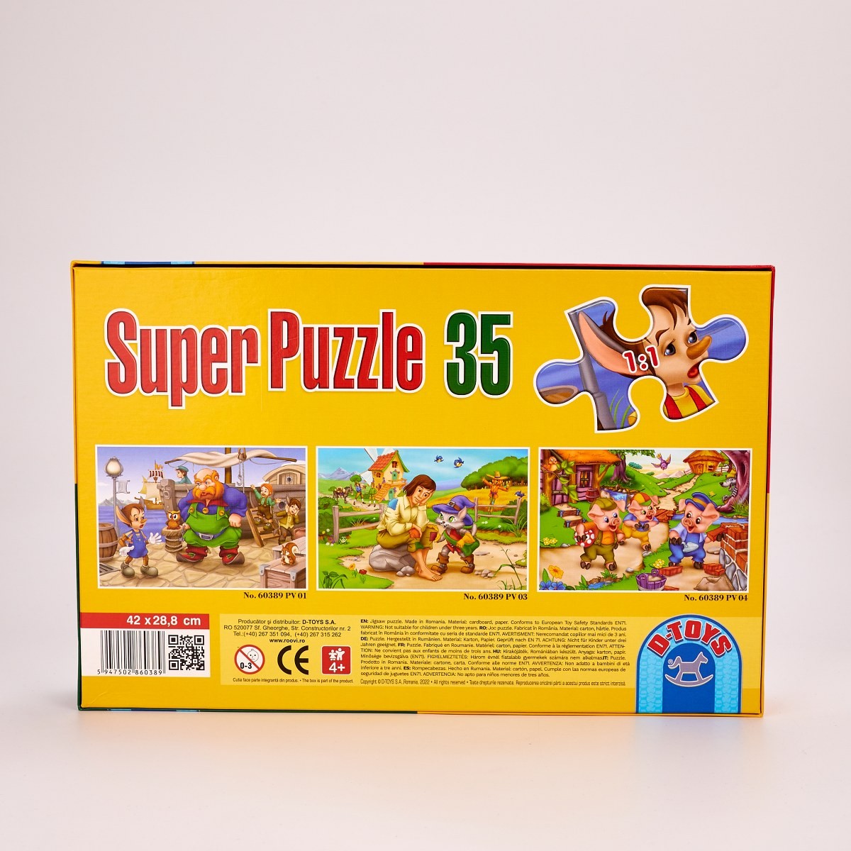 Set Puzzle 35 piese Pinocchio