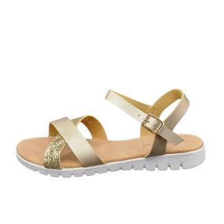 Sandale Dama Aurii Cu Bareta Sabah