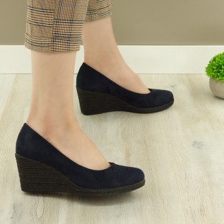 Pantofi Dama Bleumarin Cu Platforma Madalinde