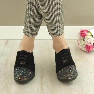 Pantofi Casual Dama Multicolor Cu Siret Panchali