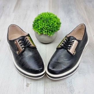 Pantofi Casual Sport Dama Negri Cu Siret Pacari