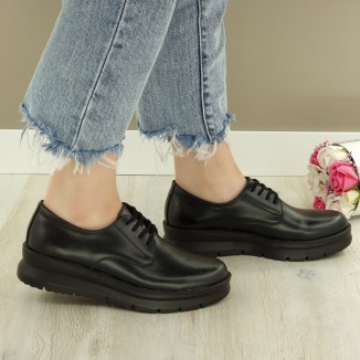 Pantofi Casual Sport Dama Negri Cu Siret Rafiya