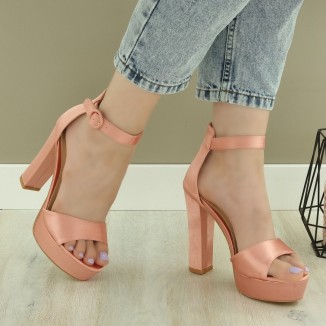 Sandale Dama Roz Cu Bareta Unica