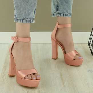Sandale Dama Roz Cu Bareta Unica