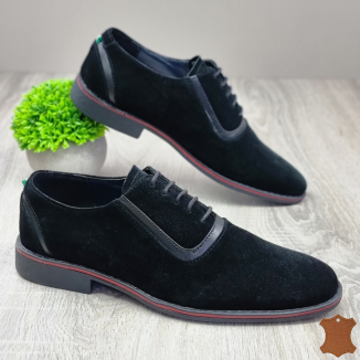 Pantofi Barbat Negri Piele Naturala Hachiro