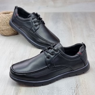 Pantofi Barbat Negri Cu Siret Naaji