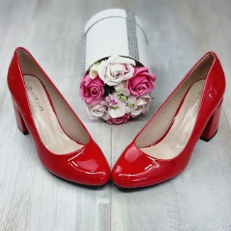 Pantofi Damă Roșii Cu Toc Caoimhe