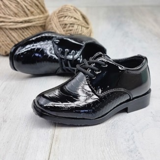 Pantofi Baiat Negri Cu Șiret Sylas