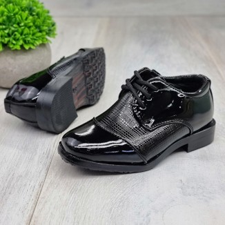 Pantofi Baiat Negri Cu Siret Aximus