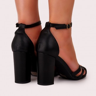 Sandale Dama Negre Cu Bareta Molarza