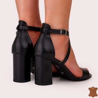 Sandale Dama Negre/Mat Cu Bareta Karla