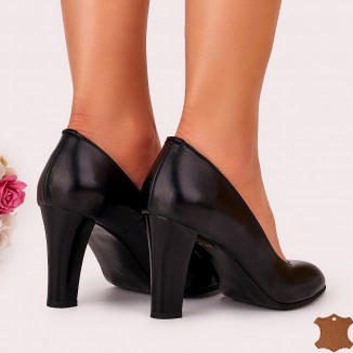 Pantofi Dama Negri Piele Naturala Madera