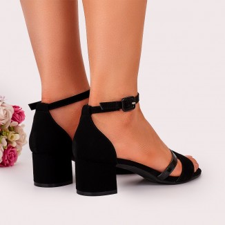 Sandale Dama Negre Cu Bareta Prana