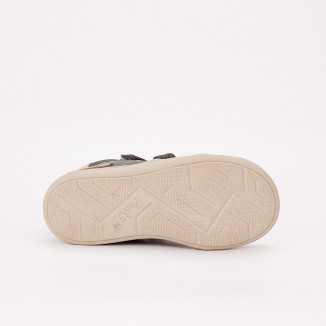 Pantofi Din Piele Cu Supinatie Pentru Băieți Kaki Ponte20 (DA03-1-391AL)