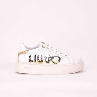 Pantofi Sport Dama LIU JO Kylie 22 - Sneaker Calf Leather/Seq Alb