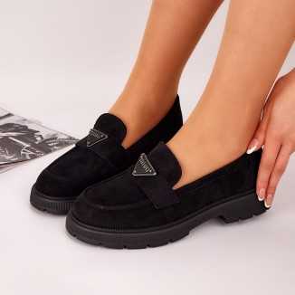Pantofi Casual Dama Negri Catifea Terea