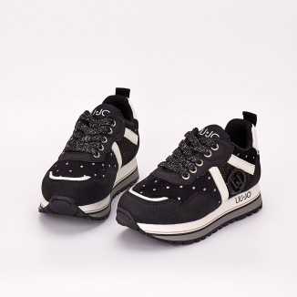 Sneakers Fata LIU JO Maxi Wonder 604 4F3301 Negru